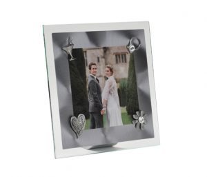 cadre magnétique acier brossé verre