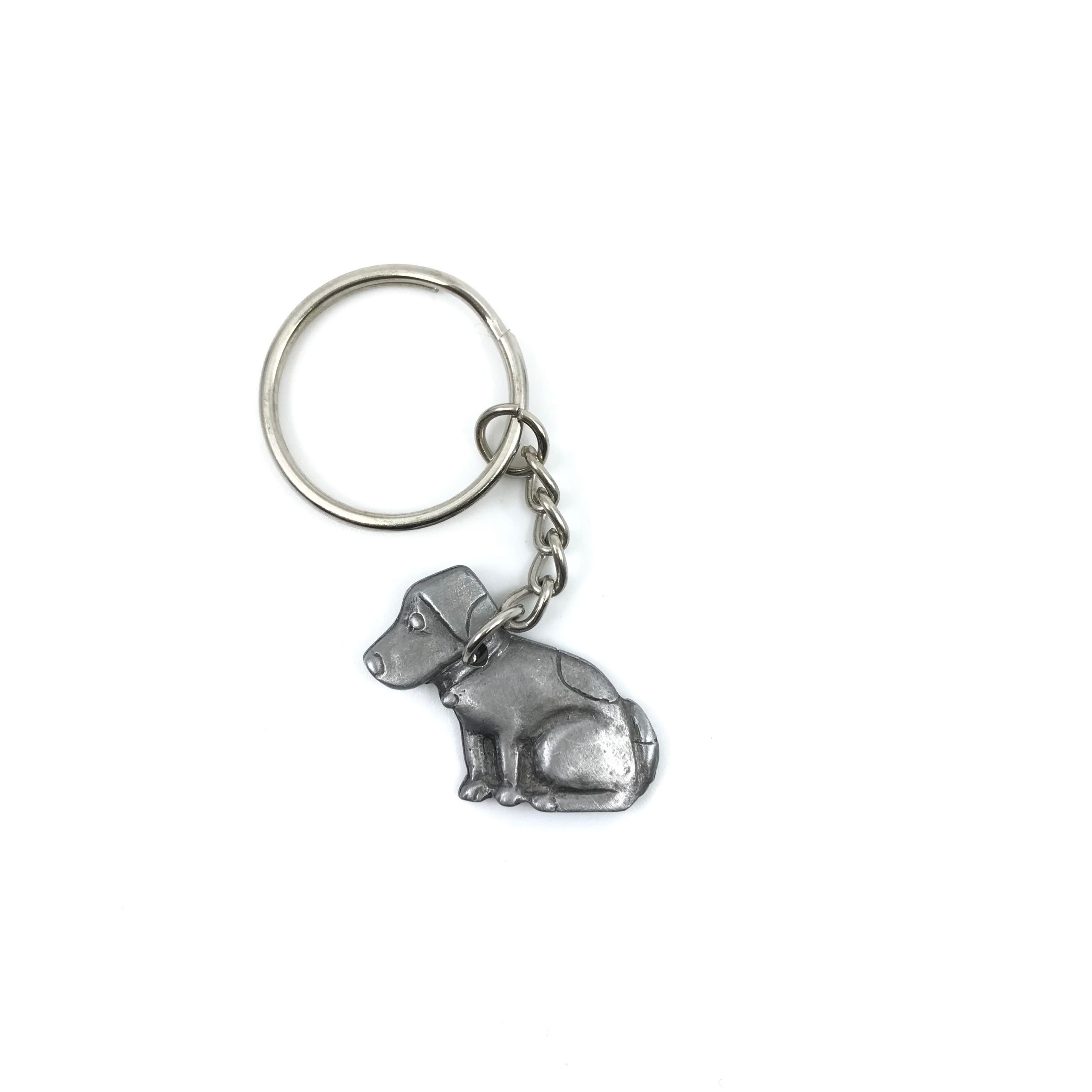 Collie Dog Pewter Key Chain Key Fob Key Ring Gift D058KC 